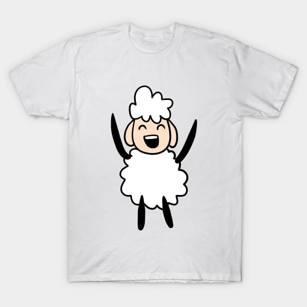 cute little sheep T-Shirt by praneel paithankar